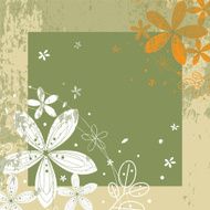 floral frame N293