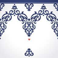 Vector seamless border in Victorian style N59