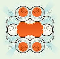 Graphic background with spirals
