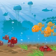 Life Aquatic - Seafloor Illustration