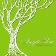 Paper tree vector illustration N6