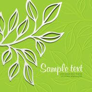 Spring Tree Branch Vector Illustration N5