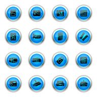 Blue Icons - Computer Parts