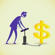Man Making Money