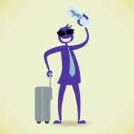 Man goes travel