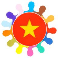 Vietnamese men circle