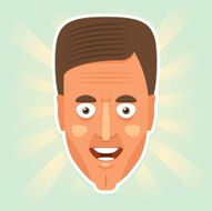 Caucasian man face