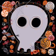 Halloween Skeleton Background (Doodles) N2