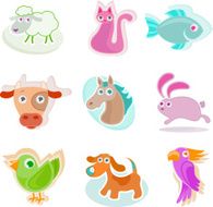 animal icon set N10