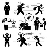 Big Fat Lazy Police Cop Cliparts