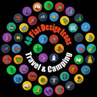 Travel and Camping Icons