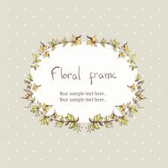 floral wreath frame for text N2