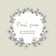 floral wreath frame for text N3