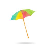 Summer umbrella abstract isolated on a white backgrounds