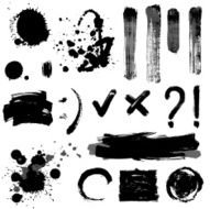 Grayscale signs and blots