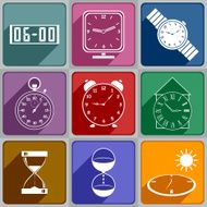 Icons of different watch