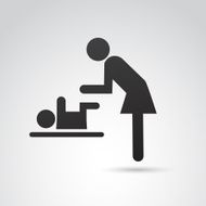 Mother and baby icon N4