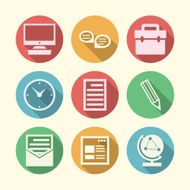 Vector icons for freelance and business N5