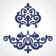 Vector baroque ornament in Victorian style N90