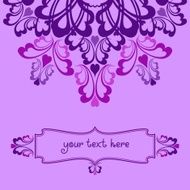 Lilac ornate background