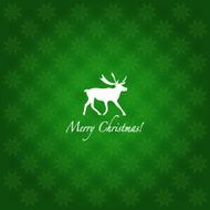 Grunge retro snowflakes and deer N4