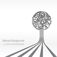 Concept of tree background design Vector