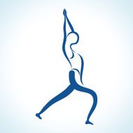 Stylized yoga pose N3