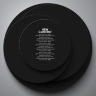 Black circle design on the grey background N2