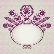 Vector ornamental framework