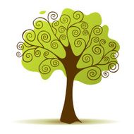 Stylized vector tree N13