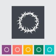 Ð¡rown of thorns single icon