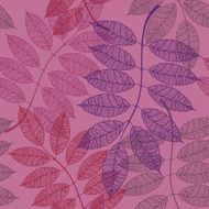 Seamless pattern of rowan leaves N2