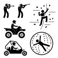 Extreme Tough Game for Man Pictogram