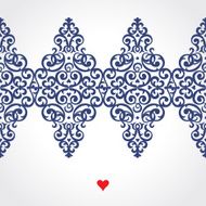 Vector seamless border in Victorian style N60