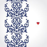 Vector seamless border in Victorian style N61