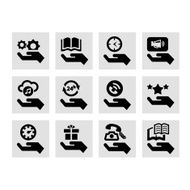 Hand concept icons N2