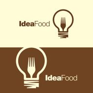 Cooking ideas symbol icon logo template