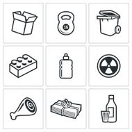 Waste and recycling Icons Vector Illustration N2