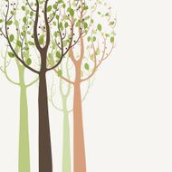 Decorative trees background N13