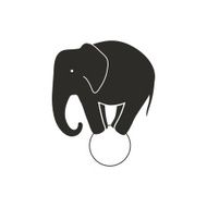 Vector Circus Elephant