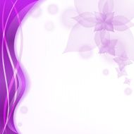 Abstract background with a violet flower eps10