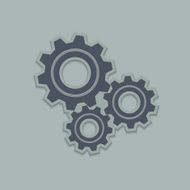 Gears Vector Icon