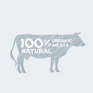 Silhouette of cow shading doodle Farm shop cow milk