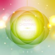 New Year 2014 Greeting Card in minimalistic style N3