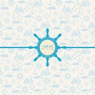 Vector Seamless sea pattern N8
