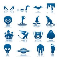 Mysterious And Horror Icon Set N2