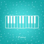 Piano - vector illustration