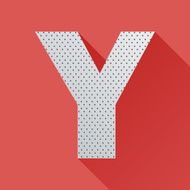 Flat Letter Y