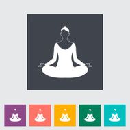 Yoga flat icon N9