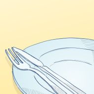 plate and cutlery N5